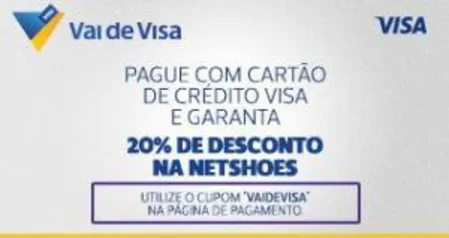 20% de desconto no Clube Netshoes