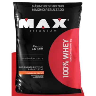 100% WHEY 2 KG - MAX TITANIUM por R$ 143