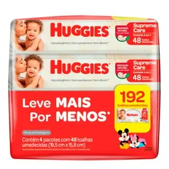 Lenço Umedecido Huggies Supreme Care 4 Unidades