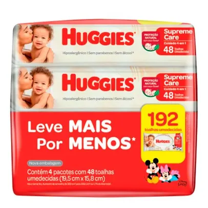 Lenço Umedecido Huggies Supreme Care 4 Unidades