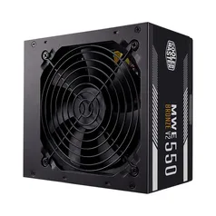 Fonte Cooler Master MWE Bronze V2 Full Range, 550W, 80 Plus Bronze, PFC Ativo, com cabo, Preto - MPE-5501-ACAAW-BBR