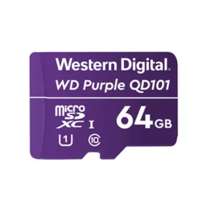 Cartão Micro SD 64GB 32TBW western digital