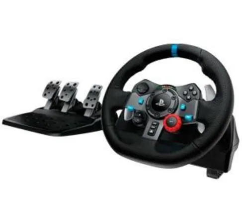 VOLANTE E PEDAIS LOGITECH G29 DRIVING FORCE USB PARA PS3/PS4/PC | R$1650