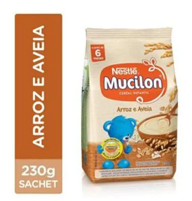 Cereal Infantil, Arroz e Aveia, Mucilon, 230g | R$2,49