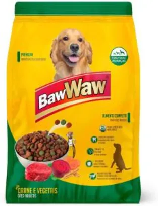 [PRIME] Ração Baw Waw para cães sabor Carne e Vegetais 1kg | R$6