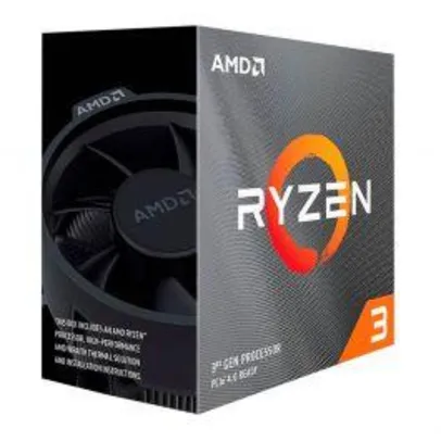 PROCESSADOR AMD RYZEN 3 3300X QUAD-CORE 3.8GHZ (4.3GHZ TURBO) 18MB CACHE AM4 - R$949