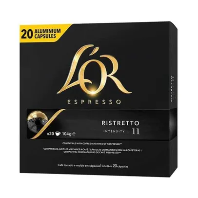 Café L'OR Cápsula Ristretto 20 unidades Compatível Nespresso