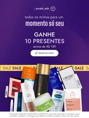 Ganhe 10 Presentes nas compras acima de R$ 159 na Beleza da Web