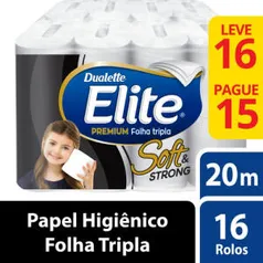 Papel Higiênico Elite Folha Tripla L16p15 Unidades | R$ 15