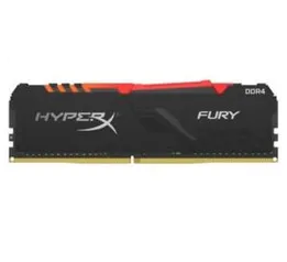 Memória HyperX Fury RGB, 16GB, 2400MHz, DDR4, CL15, Preto - HX424C15FB3A/16