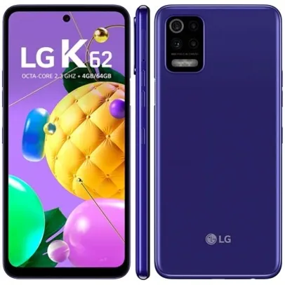 Smartphone LG K62 Tela 6.6 4 GB + 64GB Câmera 48Mpx Octa-Core 