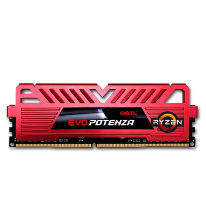 Memória DDR4 Geil Evo Potenza, 8GB, 3200MHz, Red,