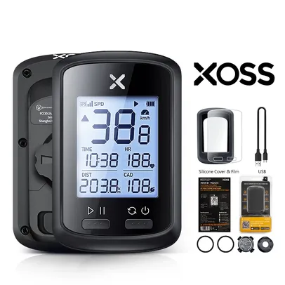 [TAXA INCLUSA + Moedas] Ciclocomputador com Gps Xoss G+ Smart/ Cor Preto