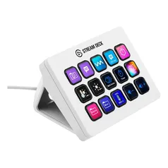 Mesa controladora Streaming Elgato Stream Deck MK.2, 15 teclas LCD, USB, Branco - 10GBA9911