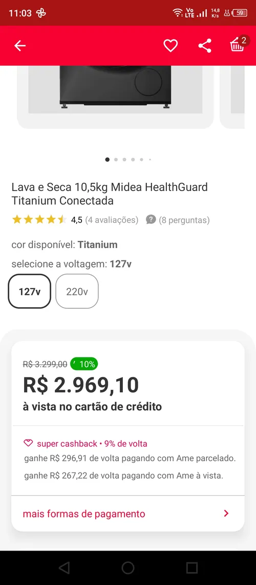 Imagem na descrição da promoção