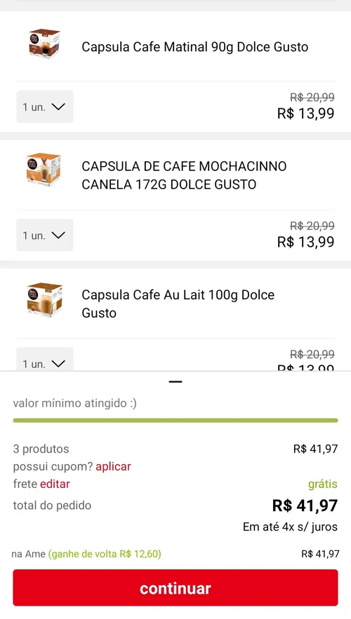 Imagem na descrição da promoção