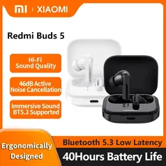 [MOEDAS/TAXA INCLUSA] Xiaomi Redmi Buds 5 Fone de ouvido