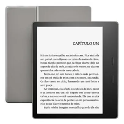 Kindle Oasis Amazon Tela 7 8GB - Wi-Fi Luz Embutida À Prova Dágua Pret | R$899