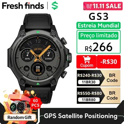 [Com taxa] Blackshark GS3 SmartWatch Versão Global 1.43 "