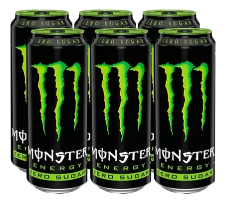 [78UN R$426,66] Energético Monster Energy Zero Açucar 473ml