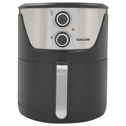 Airfryer Fritadeira Lightfry Preta Inox 4 Litros Suggar - 220V