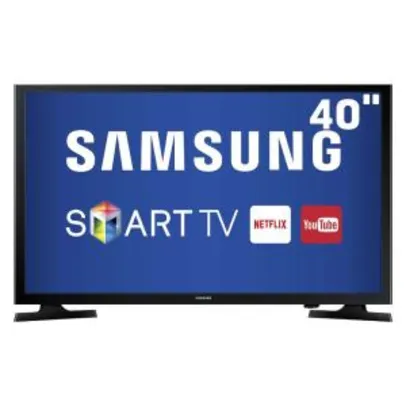 Smart TV LED 40" Full HD Samsung 40J5200 com Connect Share Movie, Screen Mirroring, Wi-Fi, Entrada HDMI e USB - R$1377
