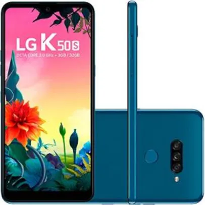 Smartphone LG K50S Azul 32GB, Tela 6,5" [R$935]