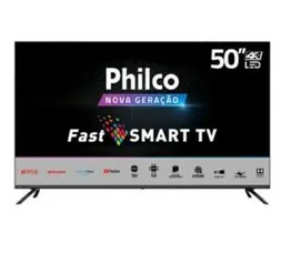 Smart TV LED 50" Philco PTV50G70SBLSG Ultra HD 4K HDR | R$1.699