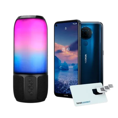 Smartphone Nokia 5.4 128GB, 4GB RAM, Tela 6,39 - Azul+ HMD Connect + Caixa de Som Speaker Flash 15W - MNK30X | R$1.400