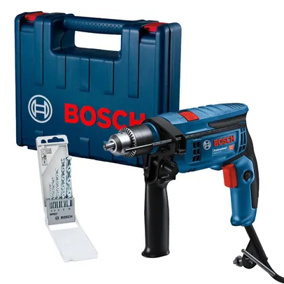 Bosch Furadeira Imp Gsb 13RE 750W 127V Maleta 5 Brocas