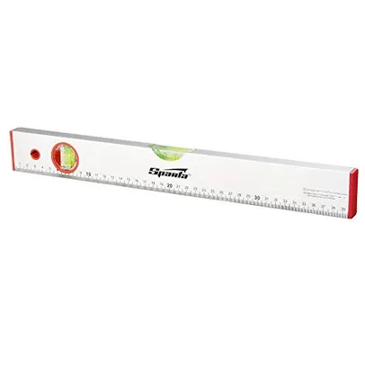 [SUPER R$5,71] Sparta Nivel De Aluminio 10 (250 Mm) 2 Bolhas Escala Graduada