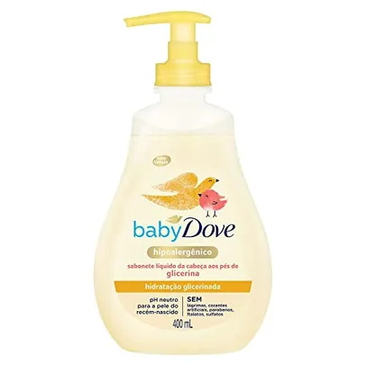 (R$13,30 REC + Mais por Menos) Sabonete Líquido de Glicerina Baby Dove Hidratação Glicerinada 400ml