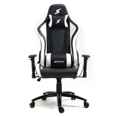 Cadeira Gamer SuperFrame Hunter, Reclinável, Suporta até 180KG, Preto e Branco