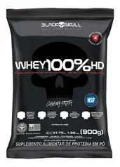 2 X Whey 100% Hd Refil Black Skull - 900g Sabor Chocolate (1,8KG) 