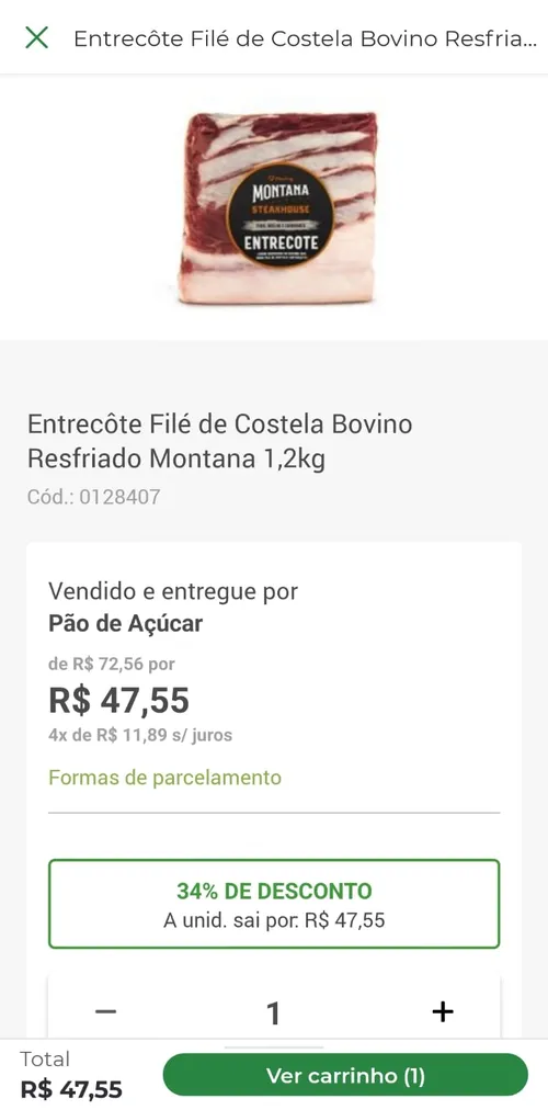 Imagem na descrição da promoção