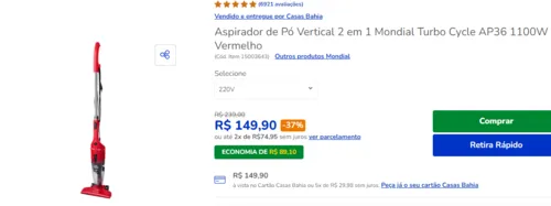 Imagem na descrição da promoção