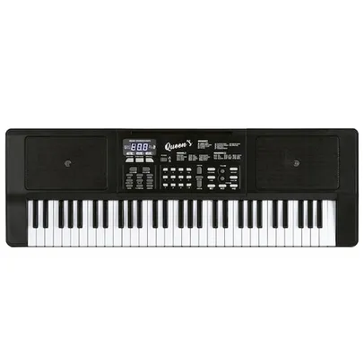 Teclado Musical Queen’s Student D184557 para Iniciantes com 61 Teclas