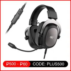 Headset Havit HV-H2002D 3.5mm Preto/Cinza | R$183