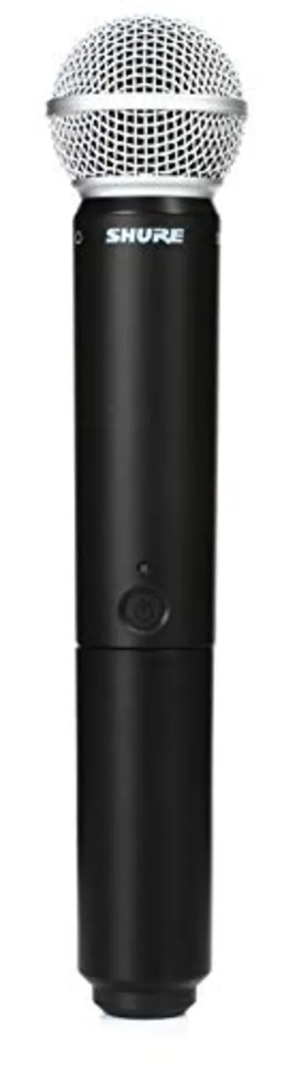 Shure BLX2/SM58 Transmissor de microfone portátil sem fio com cápsula SM58 – Receptor vendido separadamente