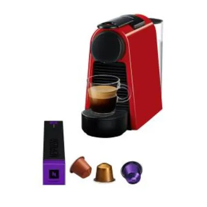 Máquina de Café Nespresso Essenza Mini D30 com Kit Boas Vindas - Vermelha