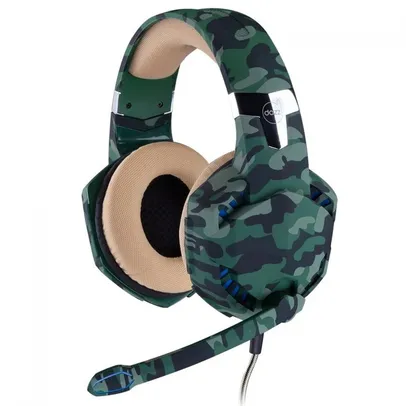 Headset Gamer Dazz Special Forces Jungle, 3.5mm, Surround 2.0, Múltiplas Plataformas, 62000019