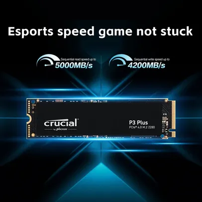 [Moedas] SSD Nvme Crucial 1TB GEN4 P3 Plus 5000MB/s