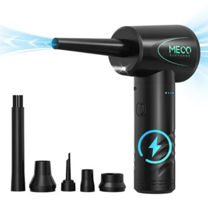 MECO ELEVERDE Compressed Air Duster LED, 3-Gear to 100000RPM, para PC/Teclado