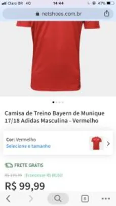 Camisa de Treino Bayern de Munique 17/18 Adidas Masculina - Vermelho R$99