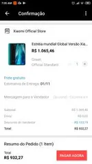 Xiaomi Redmi Note 8 Pro 6/64 R$ 932