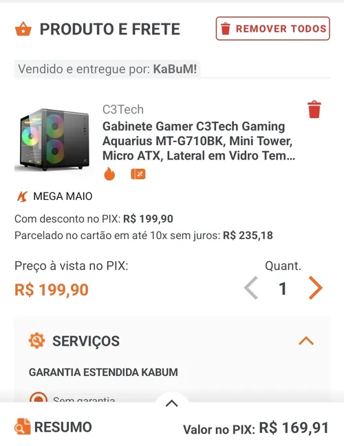 Imagem na descrição da promoção