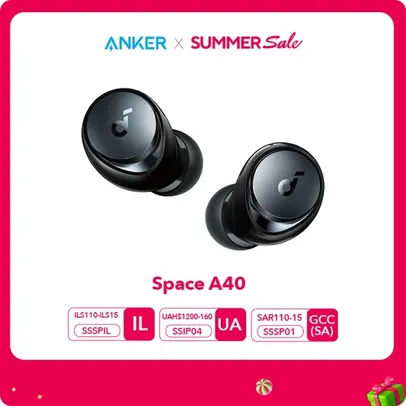 Anker Space A40 fone de ouvido Sem fio com cancelamento de ruído ativo