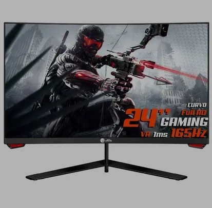 Monitor Gamer Ninja Sharingan, 24 Pol, Curvo, Full HD, 1ms, 165Hz, HDMI/DP, MGN-003-24S