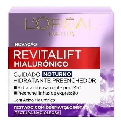 Creme Anti-idade Revitalift Hialurônico Noturno 49g L'oréal Tipo de pele Normal