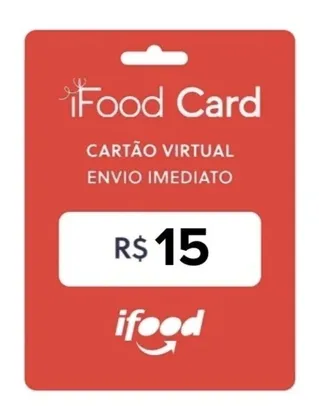 Gift Card Virtual - Pague R$10 E Ganhe R$15 No Ifood
